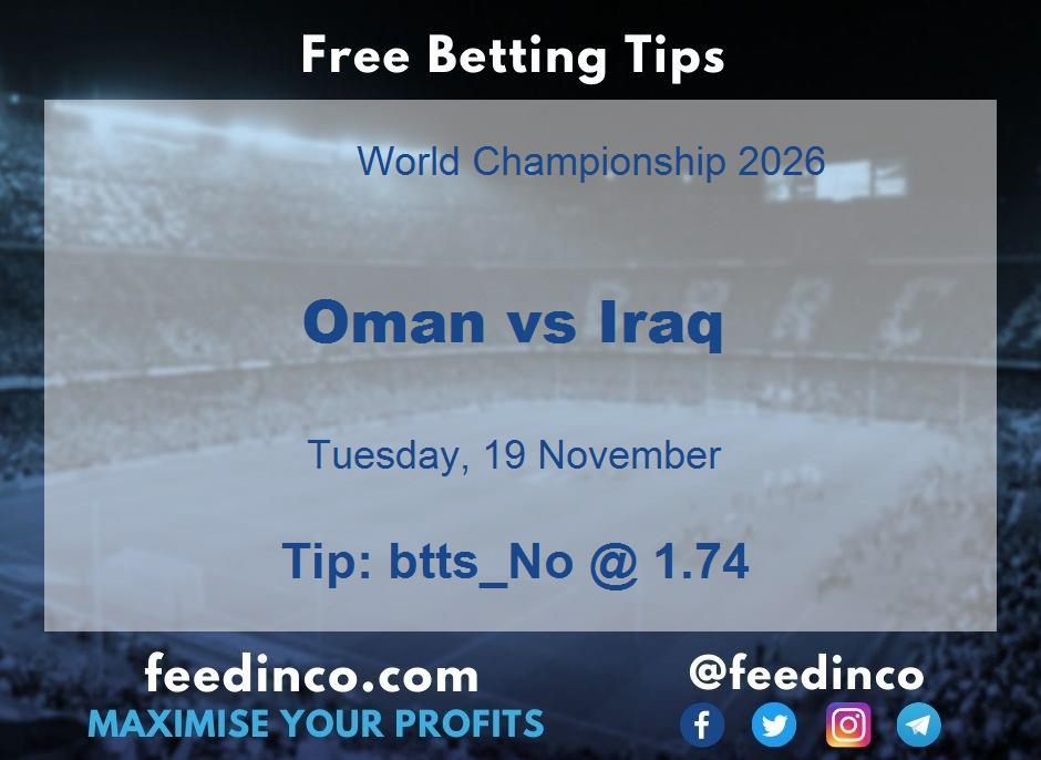 Oman vs Iraq Prediction