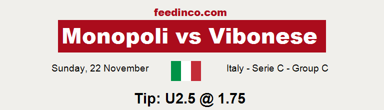 Monopoli v Vibonese Prediction Monopoli v Vibonese Prediction