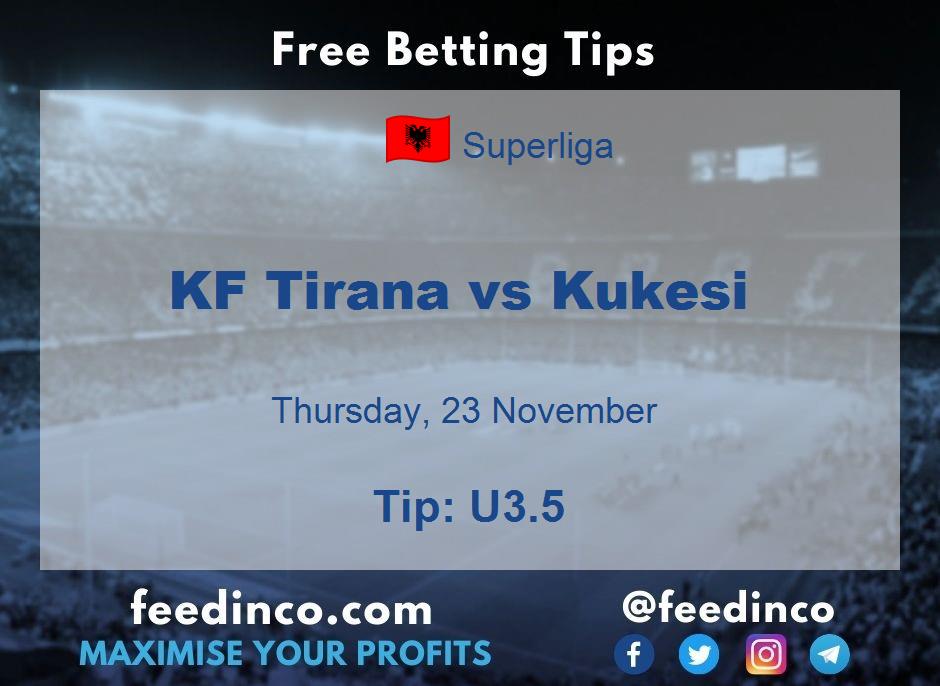 KF Tirana vs Kukesi Prediction