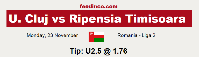 U. Cluj v Ripensia Timisoara Prediction U. Cluj v Ripensia Timisoara Prediction