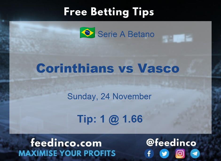 Corinthians vs Vasco Prediction