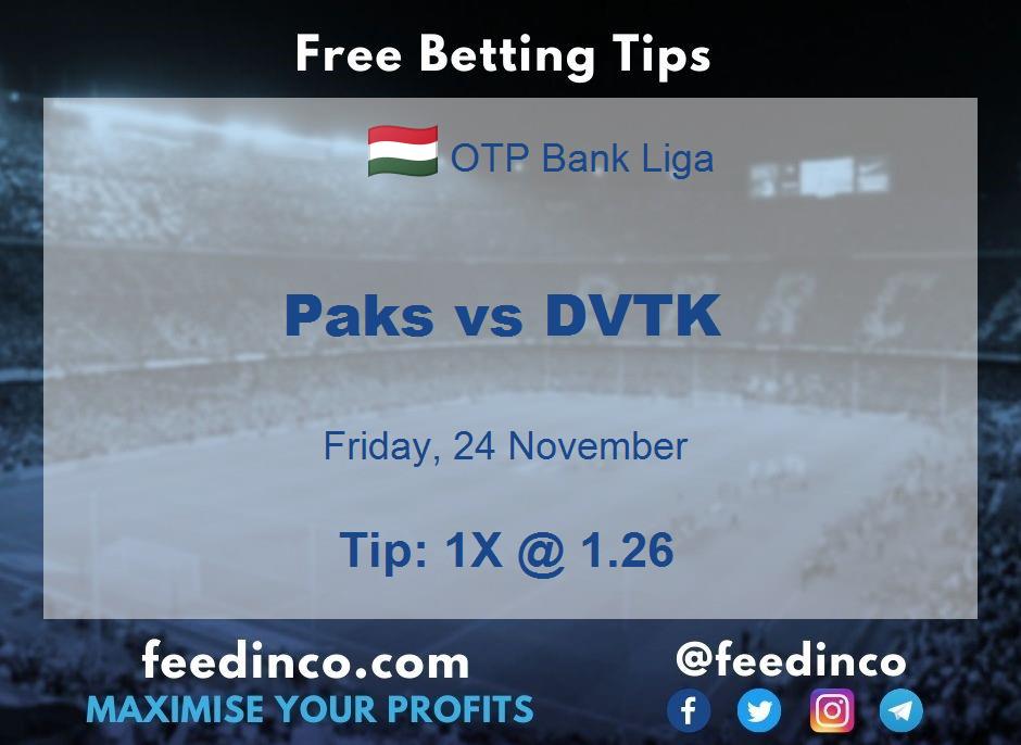 Paks vs DVTK Prediction Paks vs DVTK Prediction
