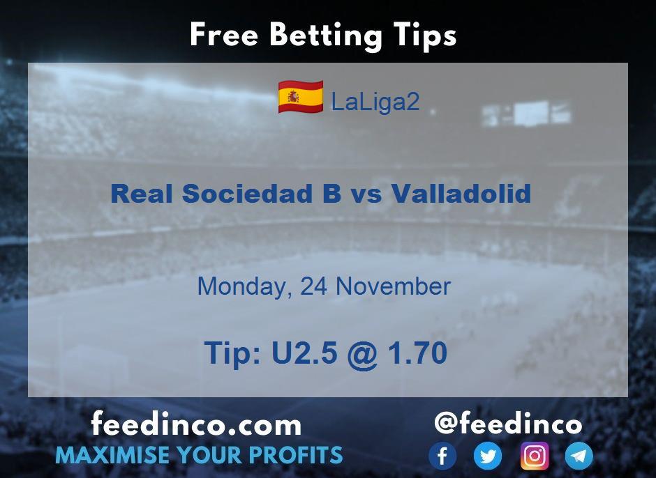 Real Sociedad B vs Valladolid Prediction