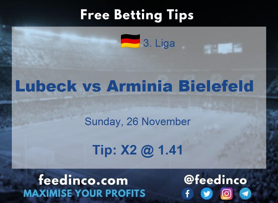 Lubeck vs Arminia Bielefeld Prediction