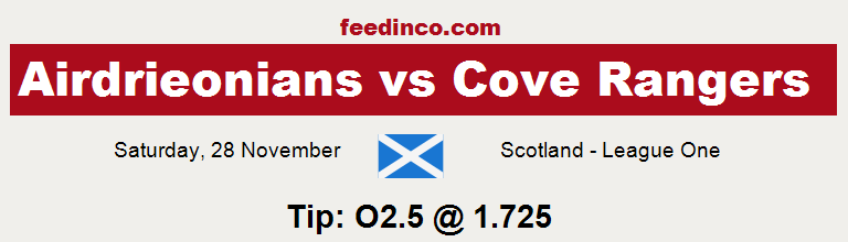 Airdrieonians v Cove Rangers Prediction Airdrieonians v Cove Rangers Prediction