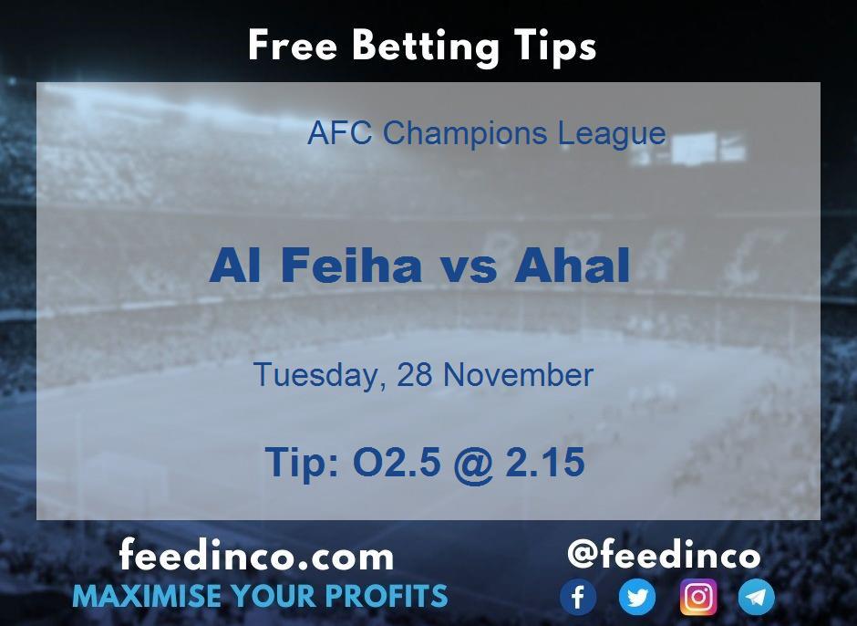 Al Feiha vs Ahal Prediction