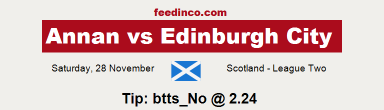 Annan v Edinburgh City Prediction Annan v Edinburgh City Prediction