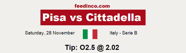 Pisa v Cittadella Prediction Pisa v Cittadella Prediction