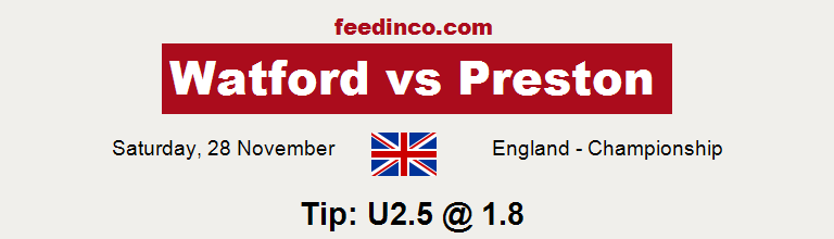 Watford v Preston Prediction Watford v Preston Prediction