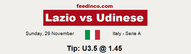 Lazio v Udinese Prediction Lazio v Udinese Prediction