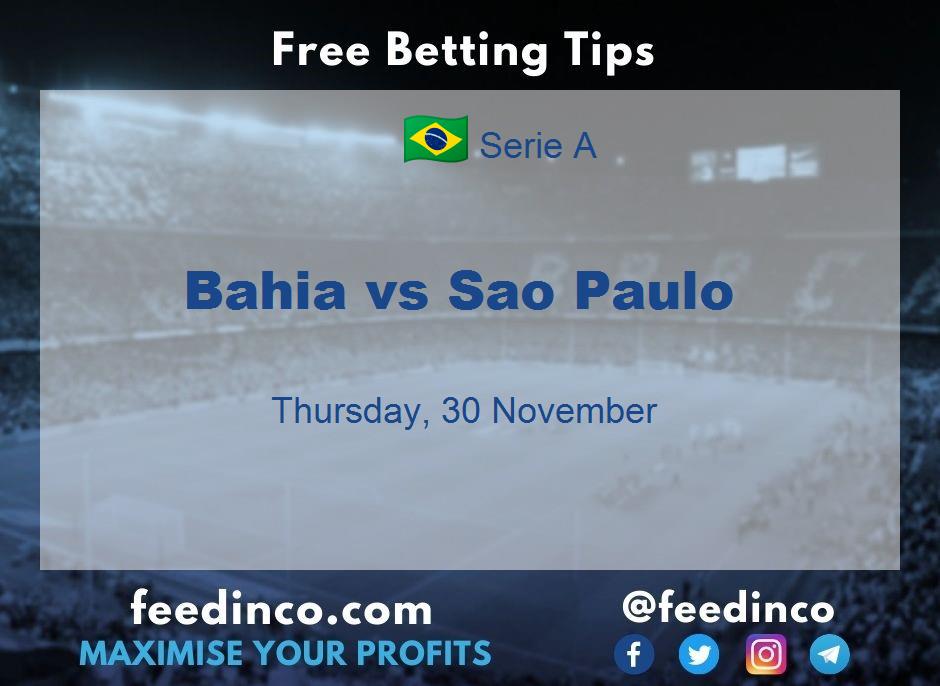 Bahia vs Sao Paulo Prediction