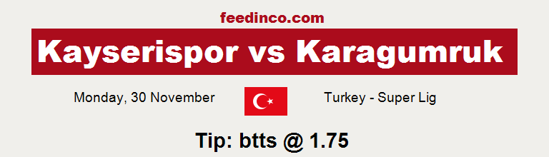 Kayserispor v Karagumruk Prediction Kayserispor v Karagumruk Prediction