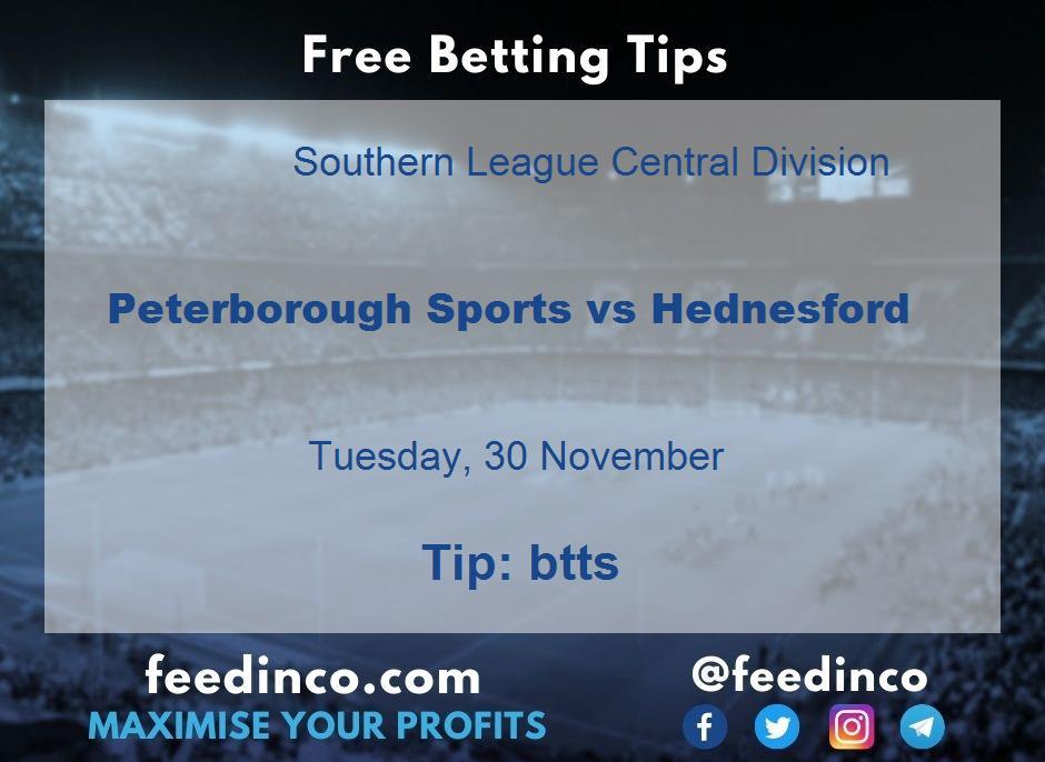 Peterborough Sports vs Hednesford Prediction Peterborough Sports vs Hednesford Prediction