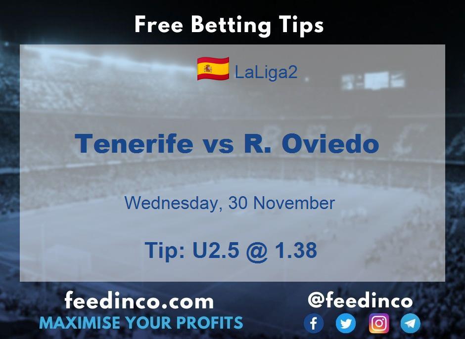 Tenerife vs R. Oviedo Prediction