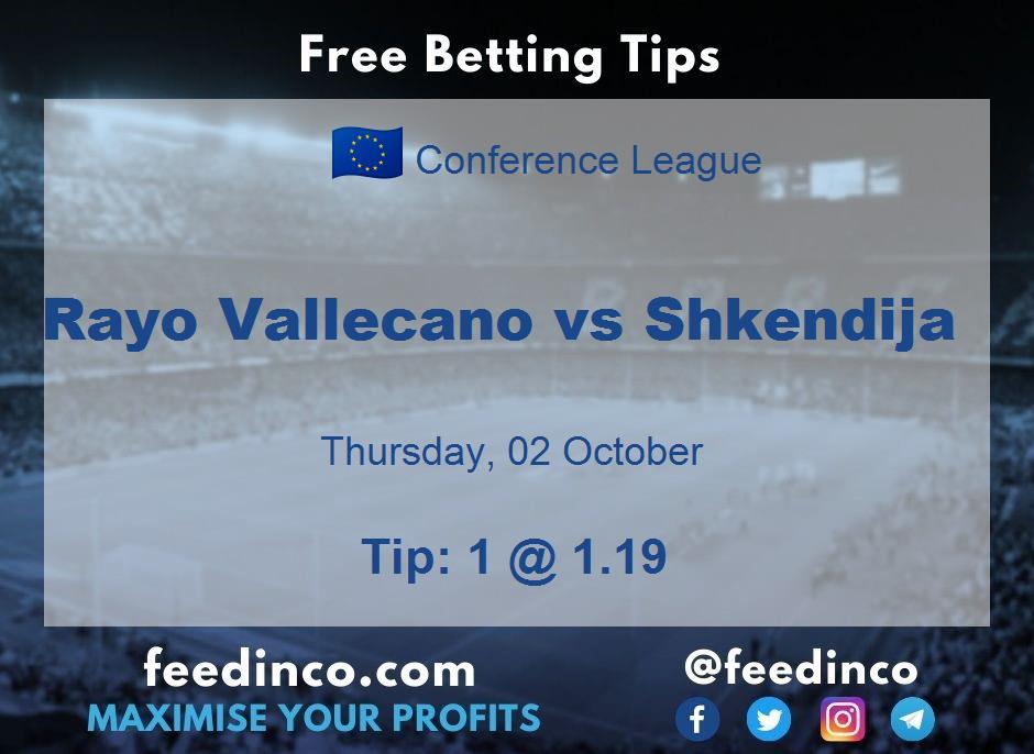 Rayo Vallecano vs Shkendija Prediction Rayo Vallecano vs Shkendija Prediction