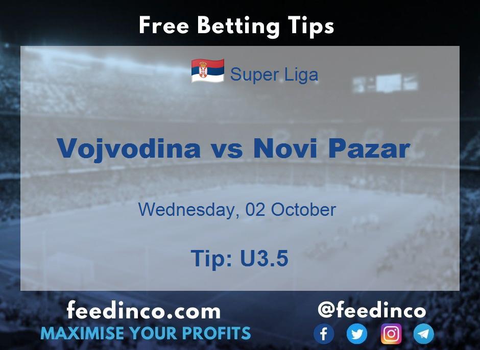 Vojvodina vs Novi Pazar Prediction