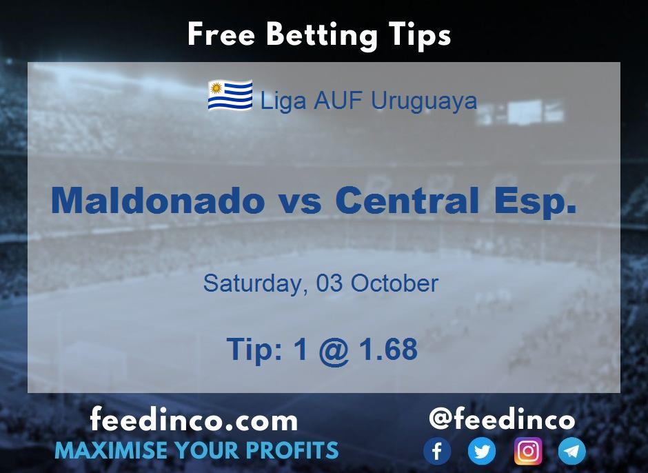 Maldonado vs Central Esp. Prediction Maldonado vs Central Esp. Prediction