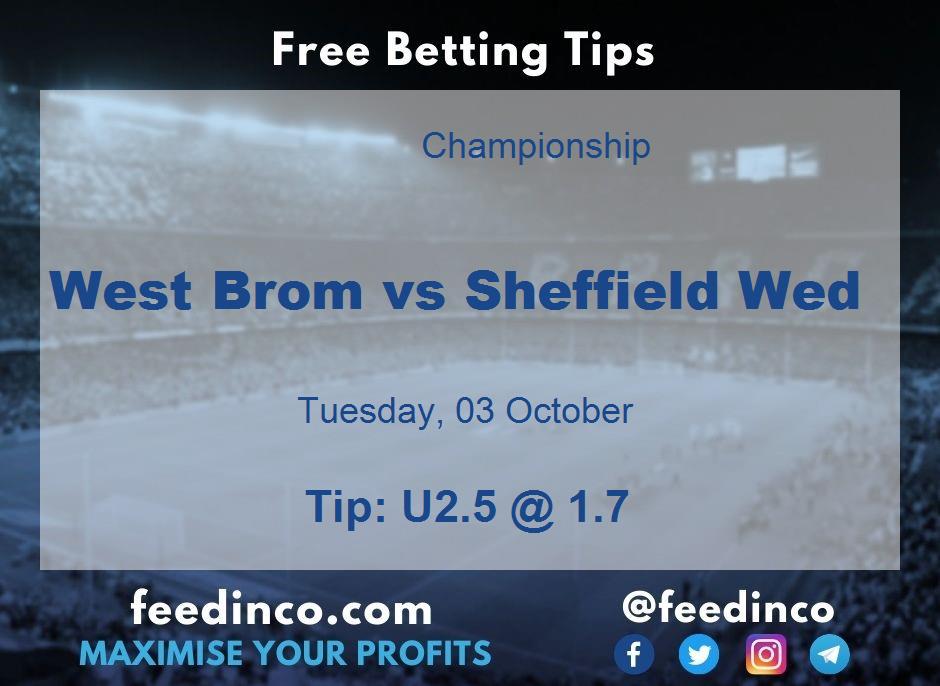 West Brom vs Sheffield Wed Prediction