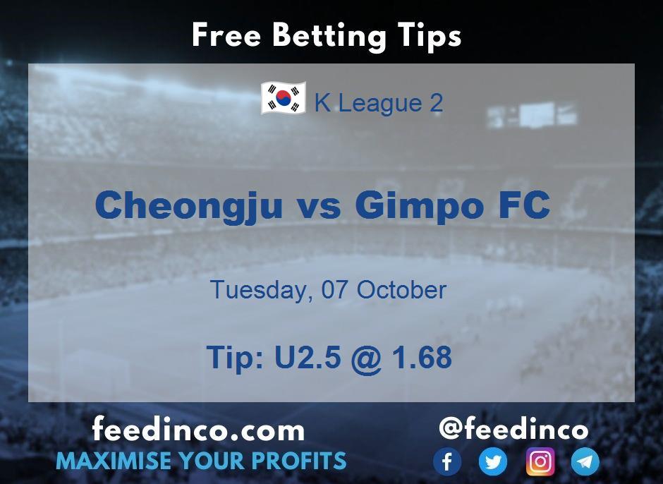 Cheongju vs Gimpo FC Prediction Cheongju vs Gimpo FC Prediction