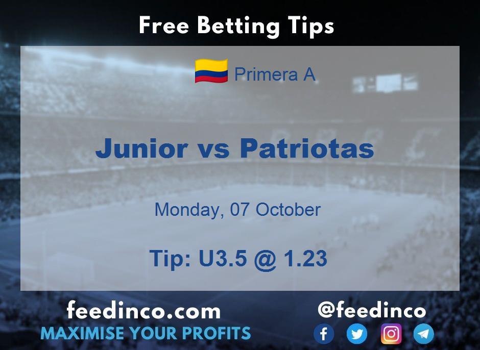 Junior vs Patriotas Prediction