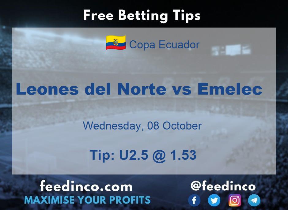 Leones del Norte vs Emelec Prediction