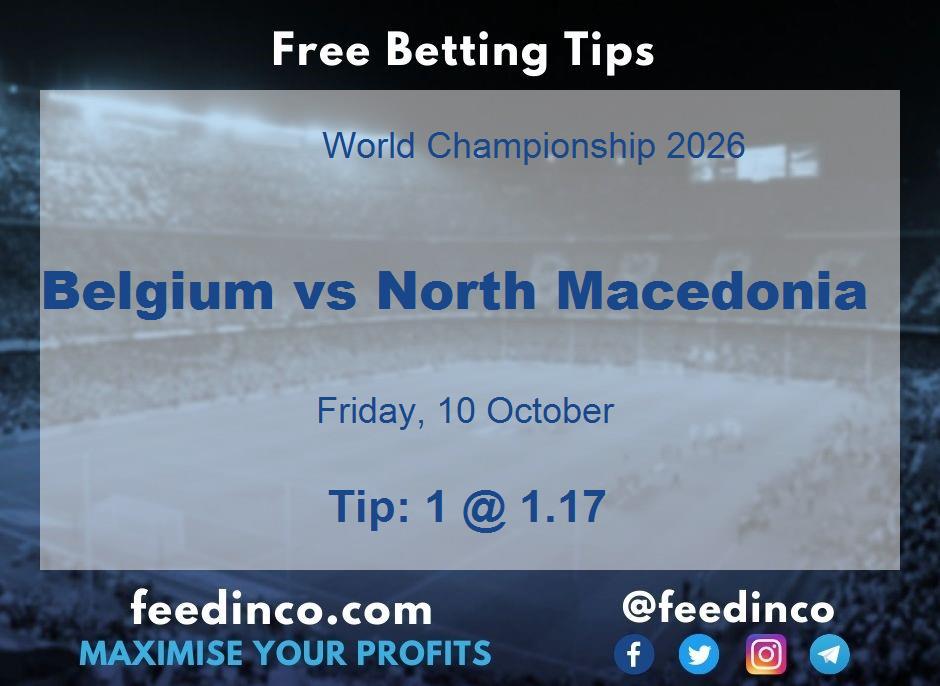 Belgium vs North Macedonia Prediction