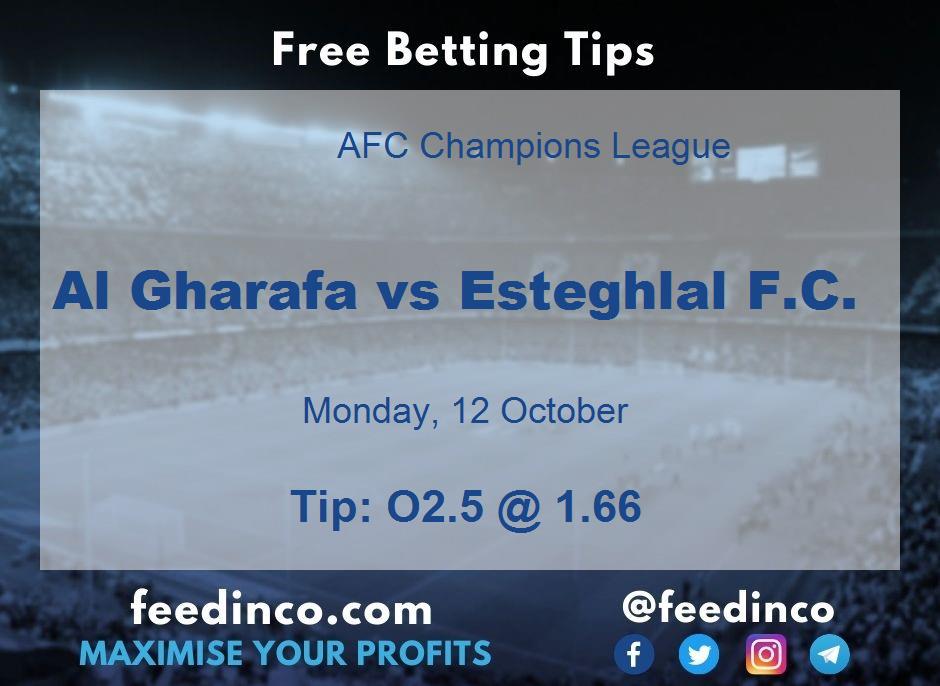 Al Gharafa vs Esteghlal F.C. Prediction Al Gharafa vs Esteghlal F.C. Prediction