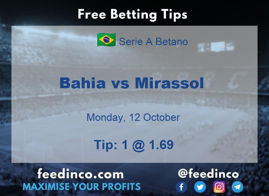 Bahia vs Mirassol Prediction Bahia vs Mirassol Prediction