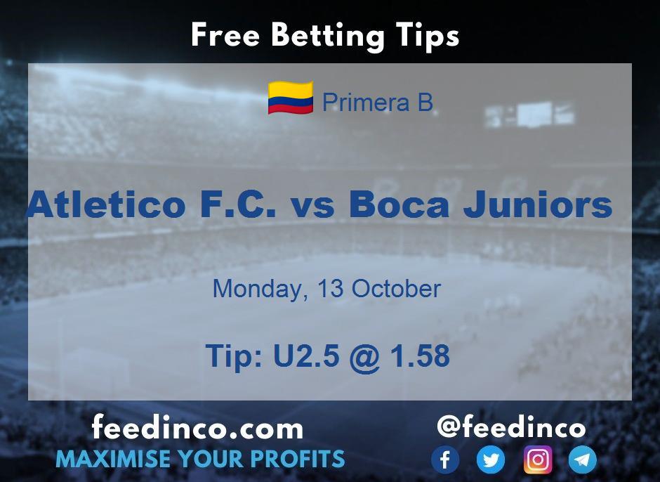 Atletico F.C. vs Boca Juniors Prediction Atletico F.C. vs Boca Juniors Prediction