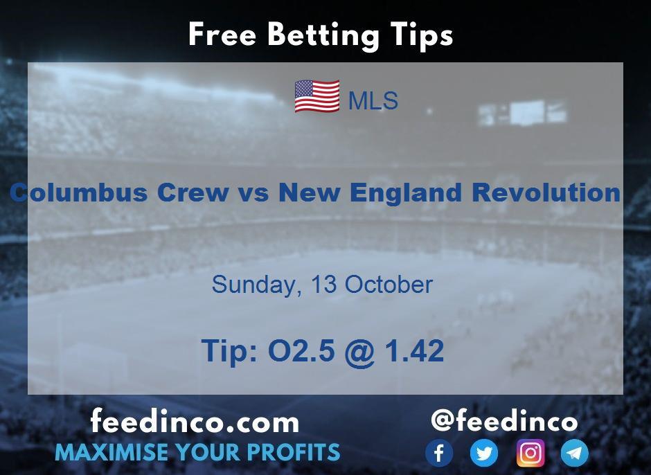 Columbus Crew vs New England Revolution Prediction