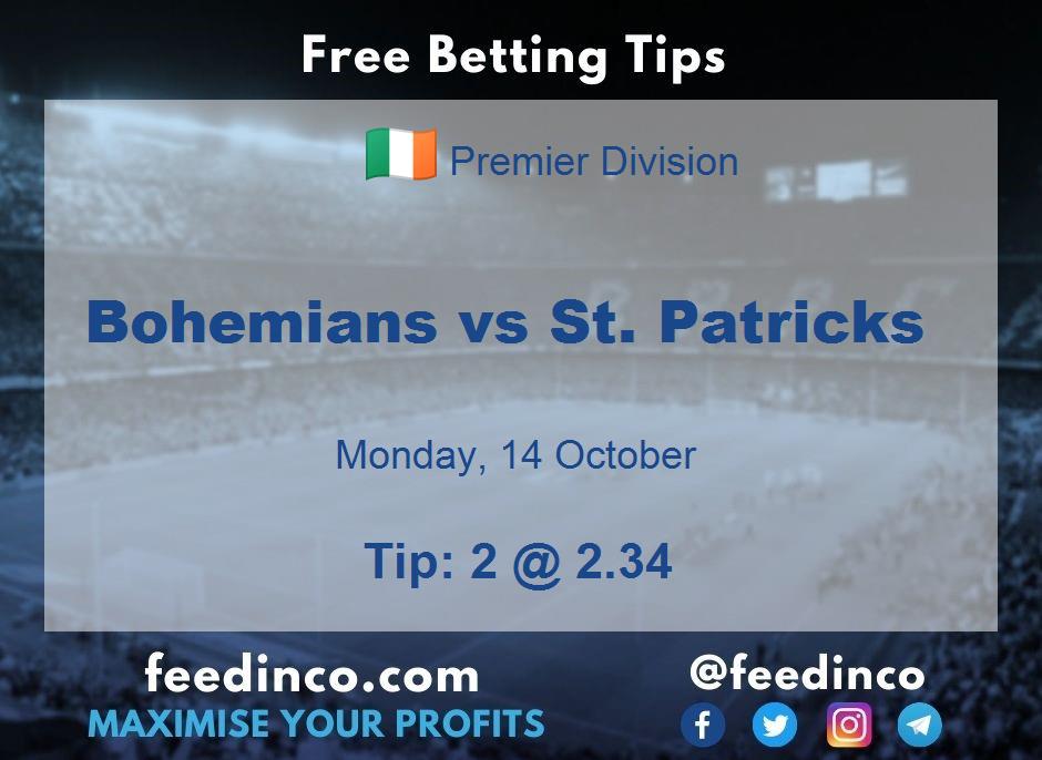 Bohemians vs St. Patricks Prediction