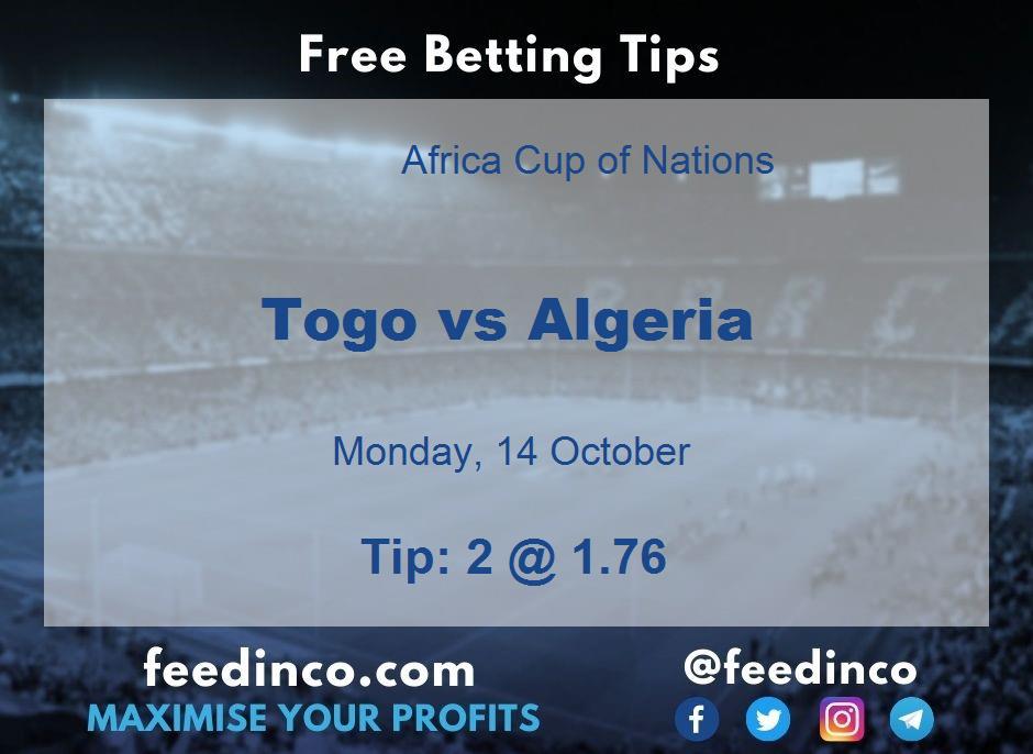 Togo vs Algeria Prediction