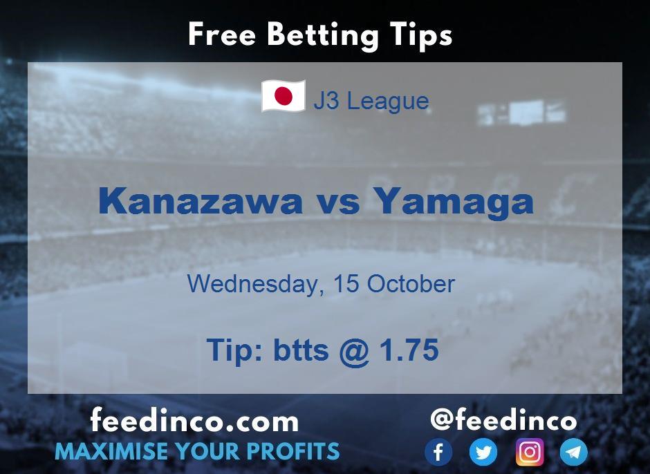 Kanazawa vs Yamaga Prediction Kanazawa vs Yamaga Prediction