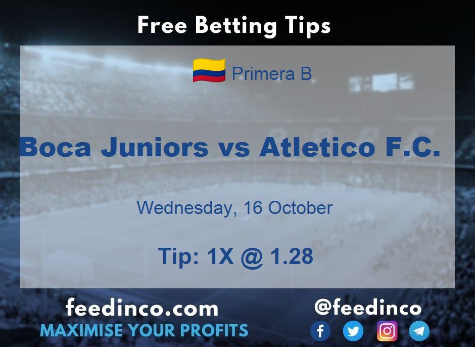 Boca Juniors vs Atletico F.C. Prediction