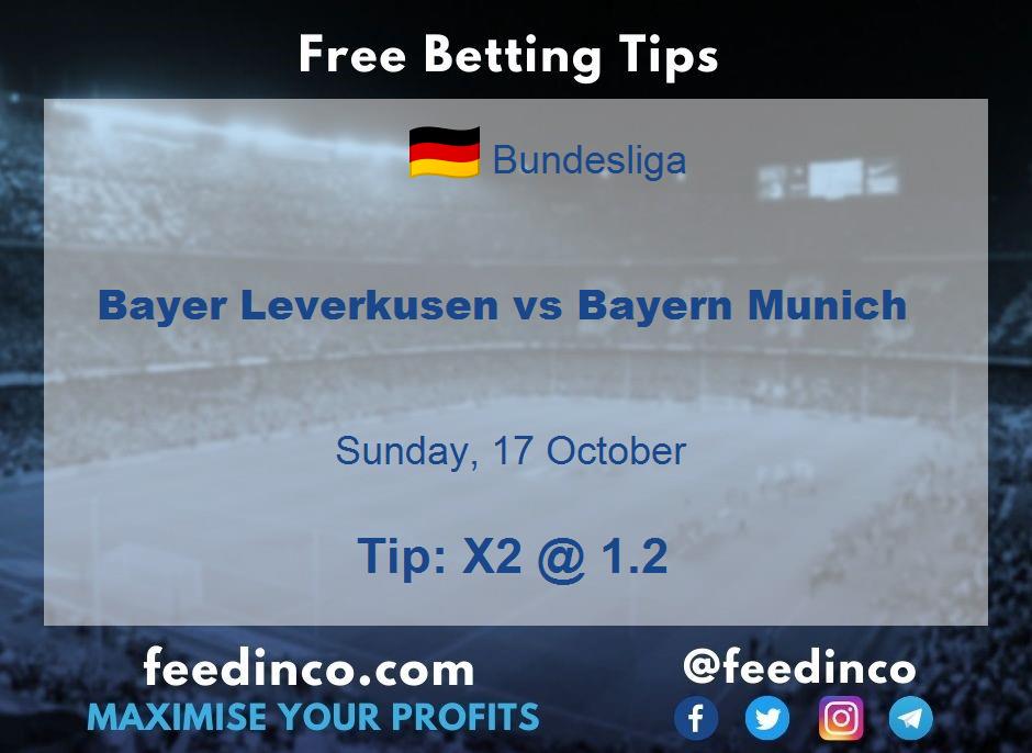 Bayer Leverkusen vs Bayern Munich Prediction Bayer Leverkusen vs Bayern Munich Prediction