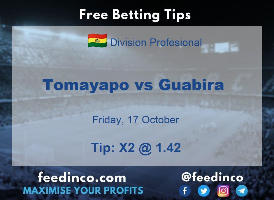 Tomayapo vs Guabira Prediction Tomayapo vs Guabira Prediction
