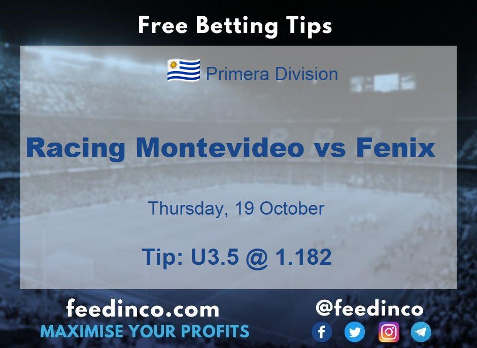 Racing Montevideo vs Fenix Prediction