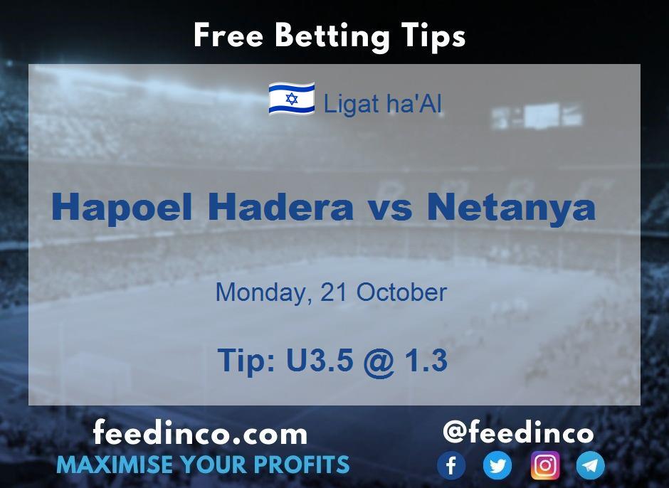 Hapoel Hadera vs Netanya Prediction