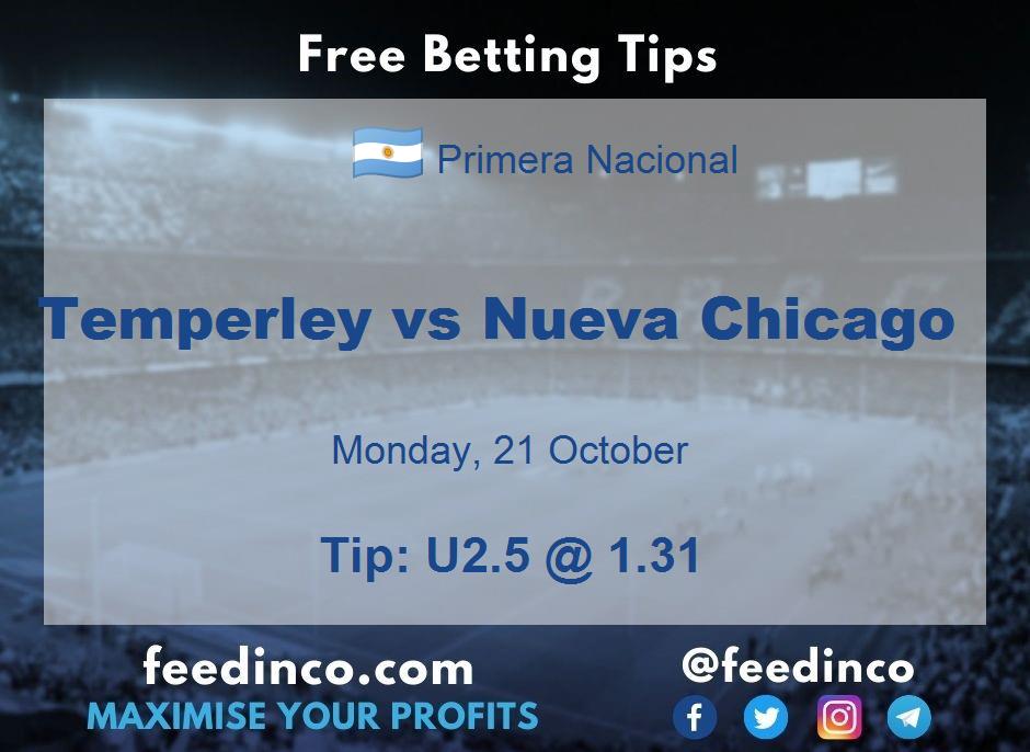 Temperley vs Nueva Chicago Prediction