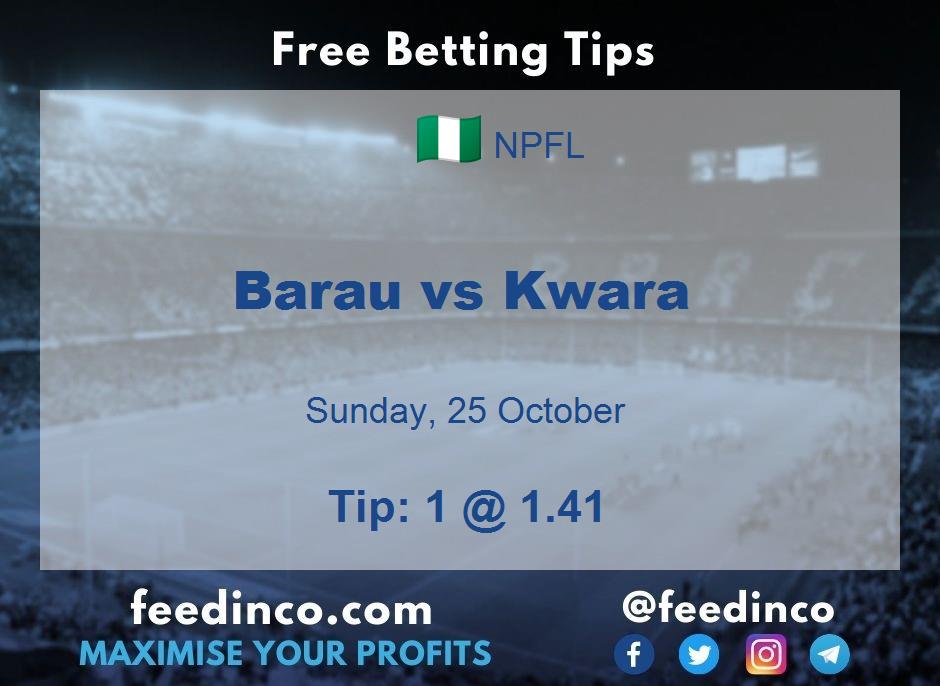 Barau vs Kwara Prediction Barau vs Kwara Prediction