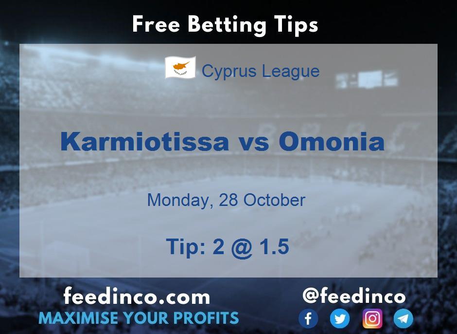 Karmiotissa vs Omonia Prediction