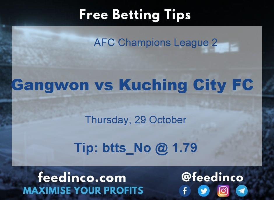 Gangwon vs Kuching City FC Prediction