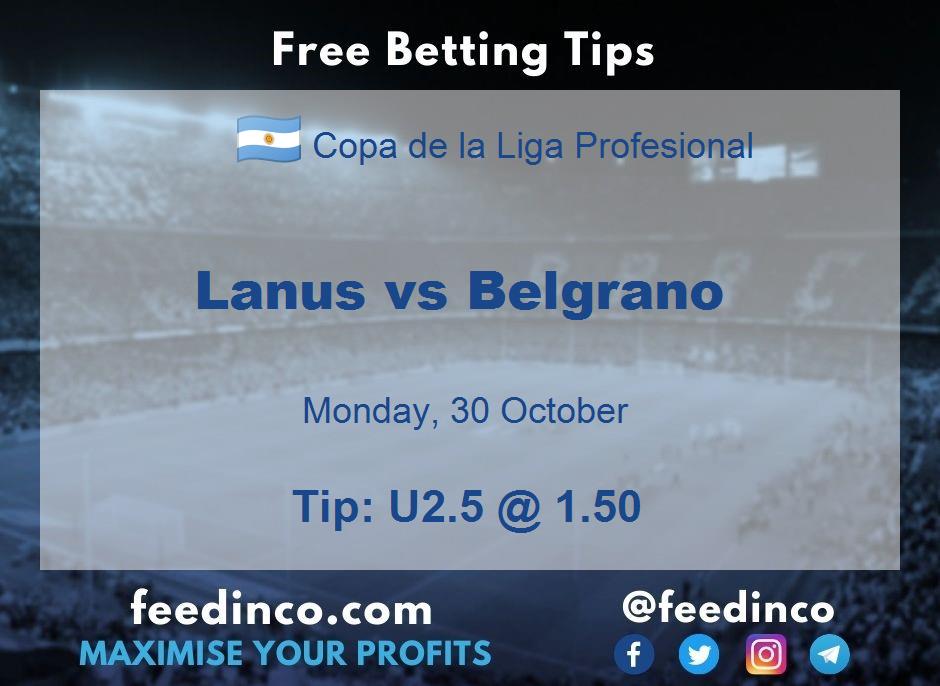 Lanus vs Belgrano Prediction