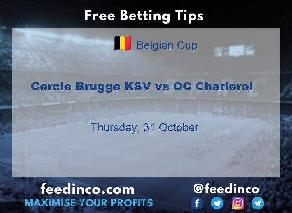 Cercle Brugge KSV vs OC Charleroi Prediction