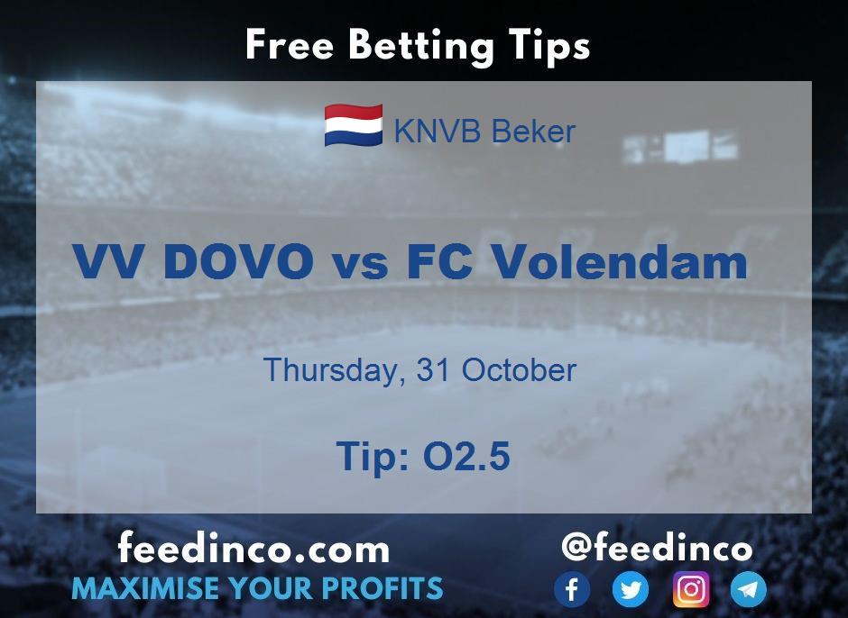 VV DOVO vs FC Volendam Prediction