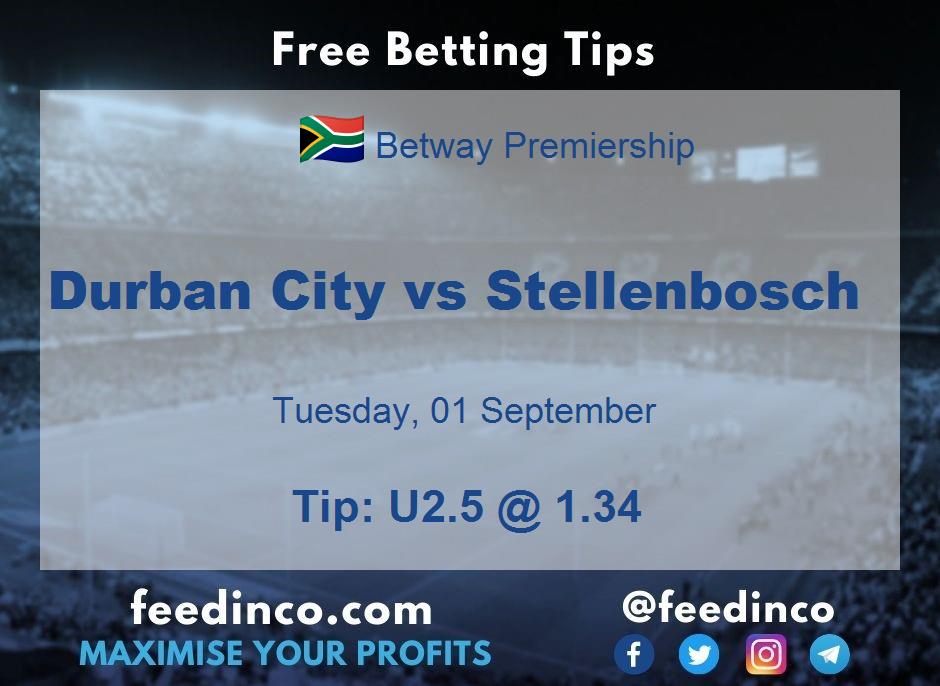 Durban City vs Stellenbosch Prediction