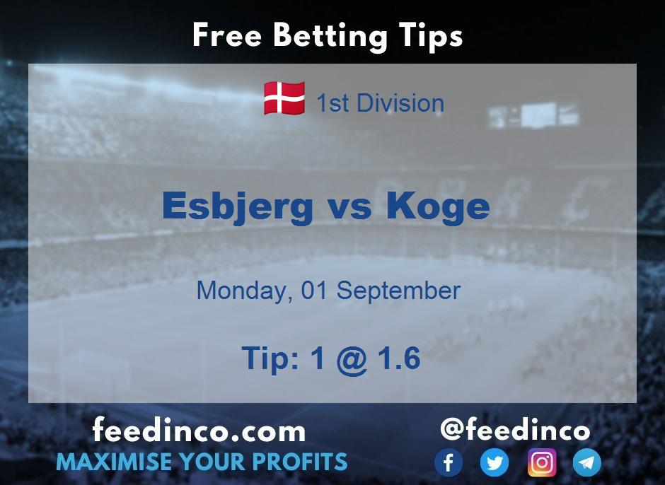 Esbjerg vs Koge Prediction Esbjerg vs Koge Prediction