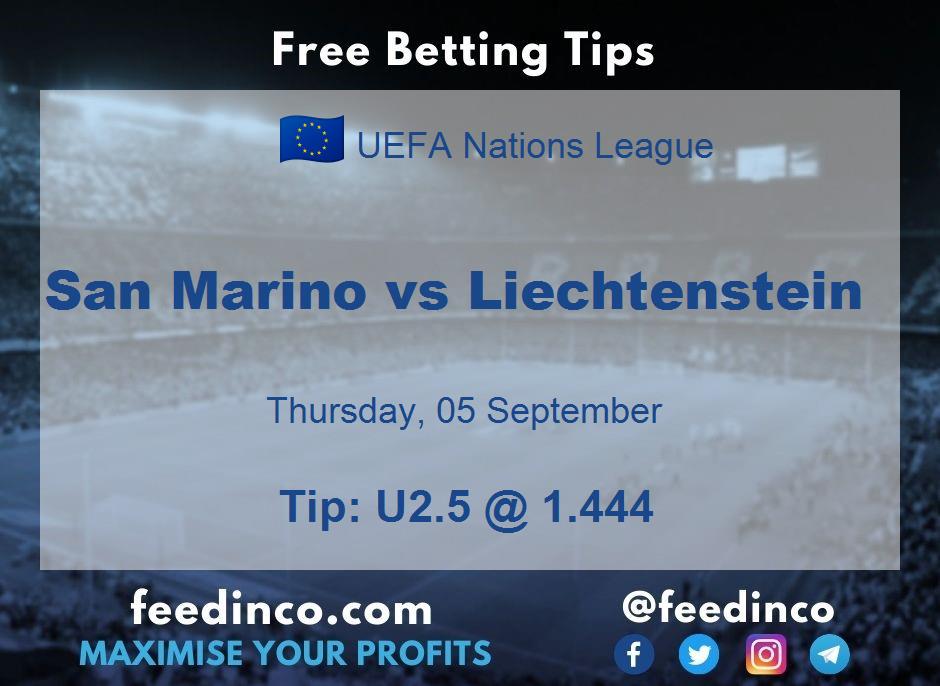 San Marino vs Liechtenstein Prediction San Marino vs Liechtenstein Prediction
