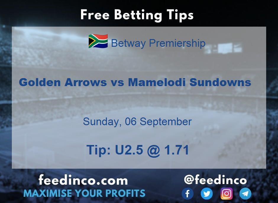 Golden Arrows vs Mamelodi Sundowns Prediction