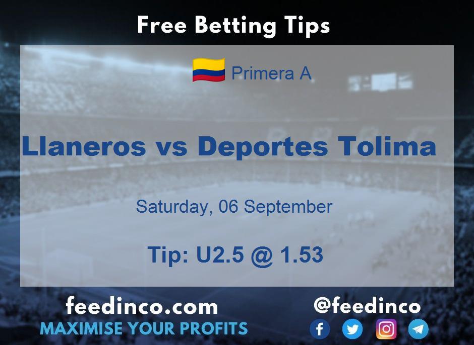 Llaneros vs Deportes Tolima Prediction Llaneros vs Deportes Tolima Prediction